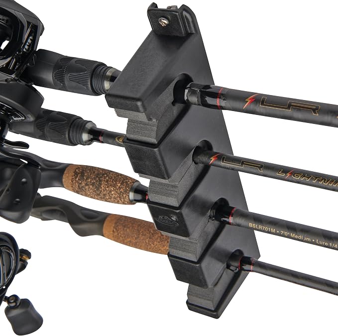 Berkley Horizontal 4 Fishing Rod Rack, Black