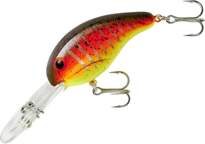 BANDIT LURES Series 300 Crankbait Bass Fishing Lures, Fisghing Accessories, Dives to 12-feet Deep, 2', 1/4 oz, Wild Thing, (BDT3D23)