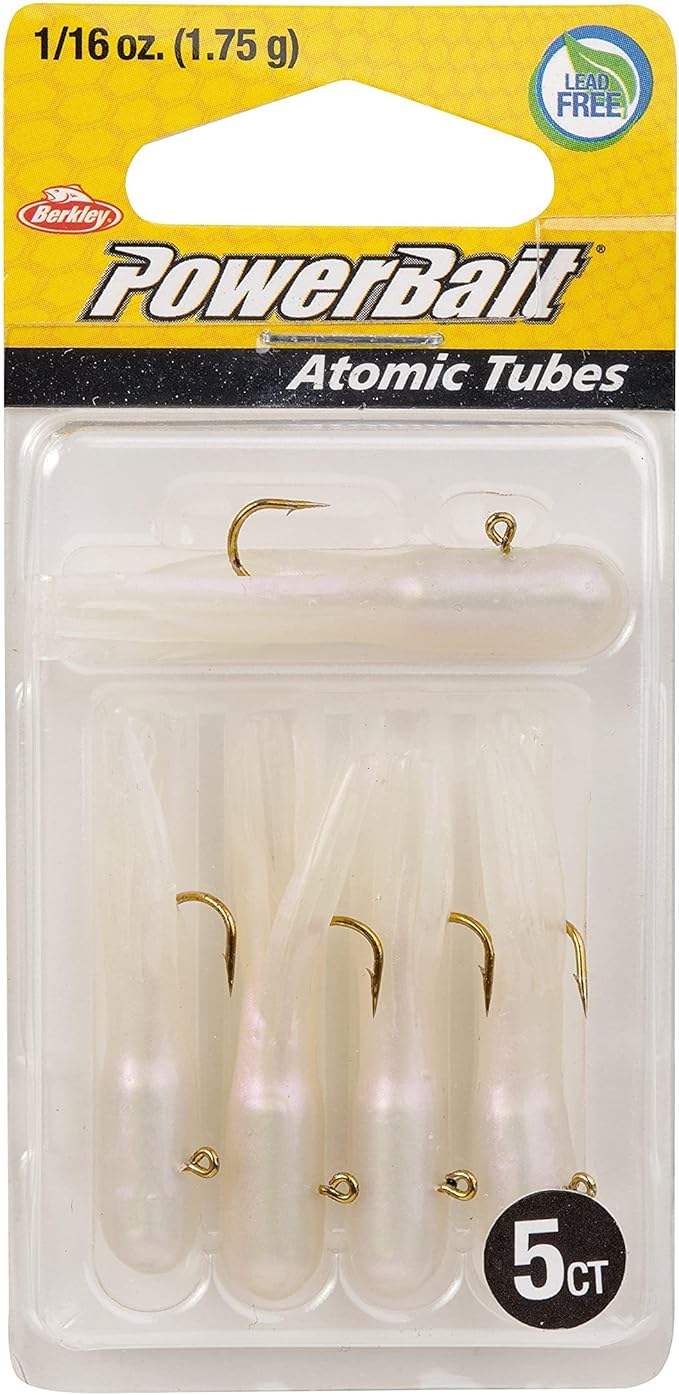 Berkley PowerBait Pre-Rigged Atomic Tubes Fishing Soft Bait