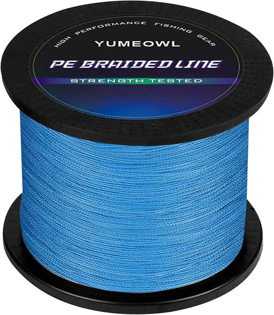 Thinner Braided Fishing Line, Ultra-Strong Abrasion Resistant Zero Stretch Braided Line, 4&8 Strand