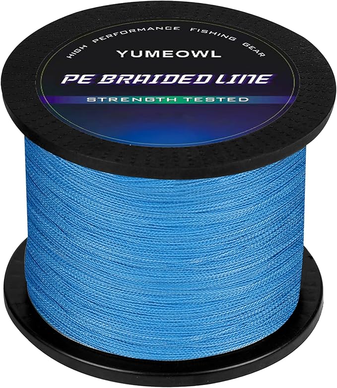Thinner Braided Fishing Line, Ultra-Strong Abrasion Resistant Zero Stretch Braided Line, 4&8 Strand