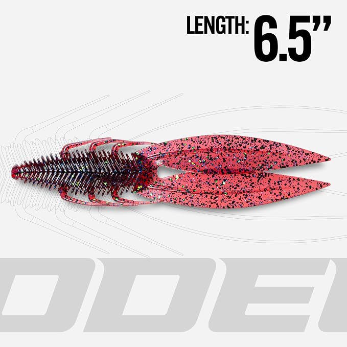 6th Sense – Bodega – Soft Plastic Creature Bait – Bass Fishing – Twin Ridge Tail Action – Multiple Sizes – Made in the USA
