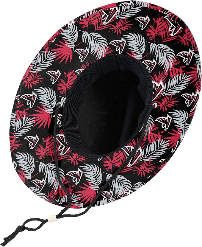 FOCO Men's NCAA College Team Logo Floral Straw Sun Hat