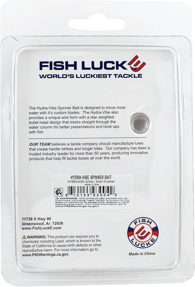 Luck E Strike Hydra-Vibe Spinner Bait with Custom Blades