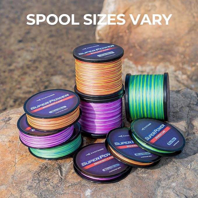 KastKing SuperPower Braided Fishing Line - Abrasion Resistant Braided Lines – Incredible Superline – Zero Stretch – Smaller Diameter – A Must-Have!