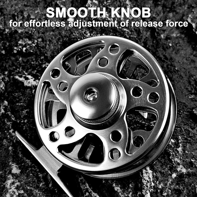 Fly Fishing Reel 2+1BB CNC-machined Aluminum Alloy Lightweight Fly Reel
