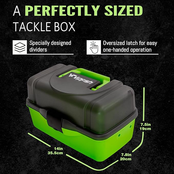 Fishing Tackle Box with Tackle Included Lures, Hooks, Weights, 3-Layer Freshwater Fishing Tackle Kit for Bass Fishing Gear and Equipment, Gift for Fishingman gift choice for Fathers Day