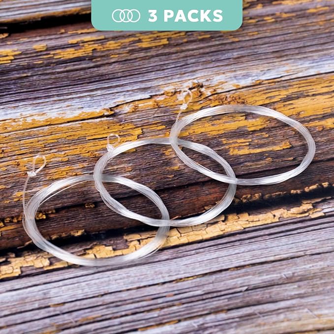 SF Pre-Tied Loop Fly Fishing Tapered Leader Nylon Clear Trout Freshwater Saltwater Bonefish Permit Bass Salmon Steelhead 7.5FT 9FT 10FT 12FT 15FT 0X 1X 2X 3X 4X 5X 6X 7X