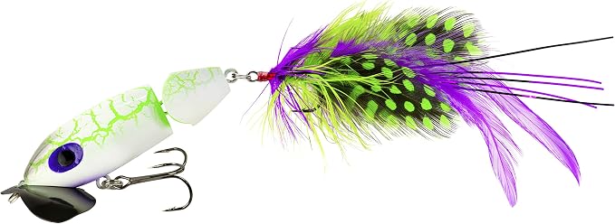 Arbogast Jointed Jitterbug 2.0 Topwater Bass Fishing Lure, 2 1/2 Inch, 3/8 Ounce