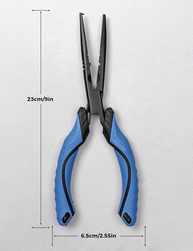 Fishing Pliers,Carbon Steel with Corrosion Resistant Coated Fishing Tools,Multitool for Saltwater