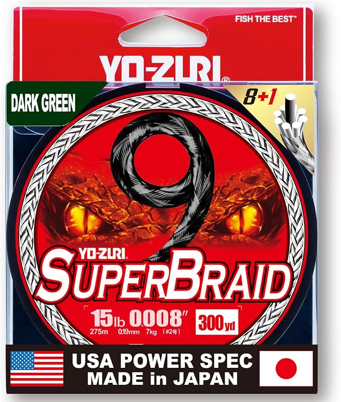 YO-Zuri SUPERBRAID 9 - Floating Braided Fishing LINE