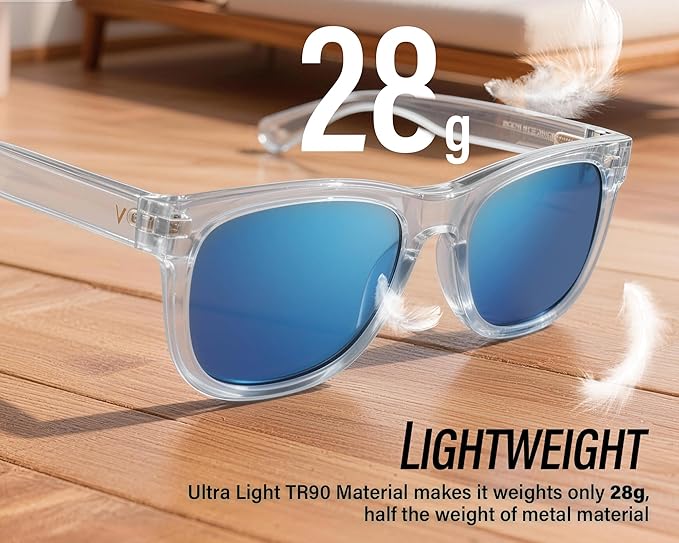 Polarized Sunglasses for Men & Women, Lightweight Driving Sunglasses for Fishing, Golf, Sports, UV400 Protection
