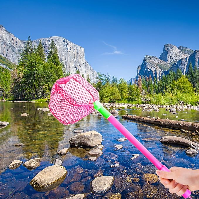Coopay 2 Pieces Butterflies Fishing Net Catching Bug Floating Bait Beach Nets for Outdoor Playing