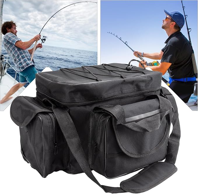 Tackle Bag- Saltwater or Freshwater Fishing Tackle Bags- Suitable for 3700/3600/3500 Tackle Box Organizer- Portable Fishing Gear Bag