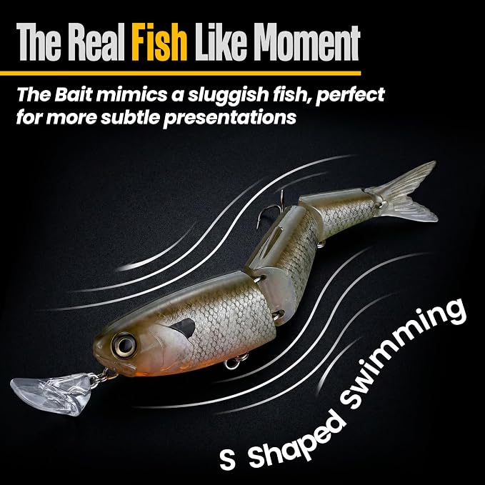 Headbanger Spitfire Topwater Fishing Lure (4-1/2" & 6-1/2") – Hybrid Wakebait & Propbait for Bass, Pike & Musky – Hard Body Swimbait with Action Lip & VMC Hooks