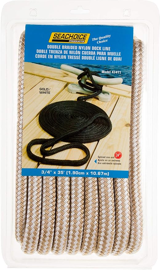 Seachoice Double-Braid Nylon Dock Line