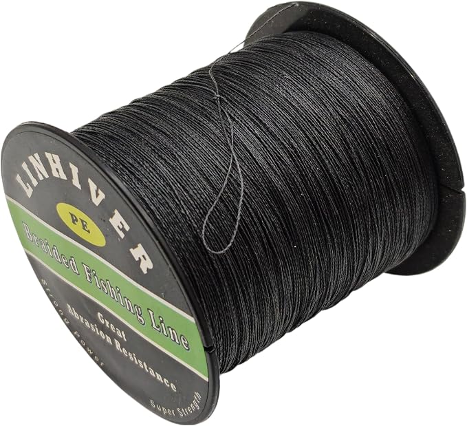 Braided Fishing Line, Strong Power, Great Abrasion Resistance, Thin Diameter, No Stretch, Low Memory and High Sensitivity(164/328/547/1093Yds) 10/15/20/30/40/50/60/70/80/100LB,4/8 Strands