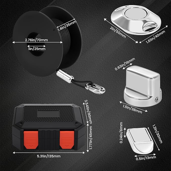 Wire Fishing Tools, Fish Tape Wire Puller Kit, Magnetic Cable Puller,Pulls Electrical Wire Behind Walls, Suitable For Indoor, Garden, Renovation, And Electrician Scenarios (Argent)