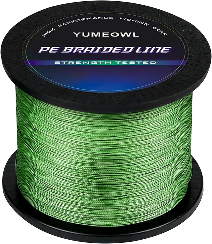 Thinner Braided Fishing Line, Ultra-Strong Abrasion Resistant Zero Stretch Braided Line, 4&8 Strand