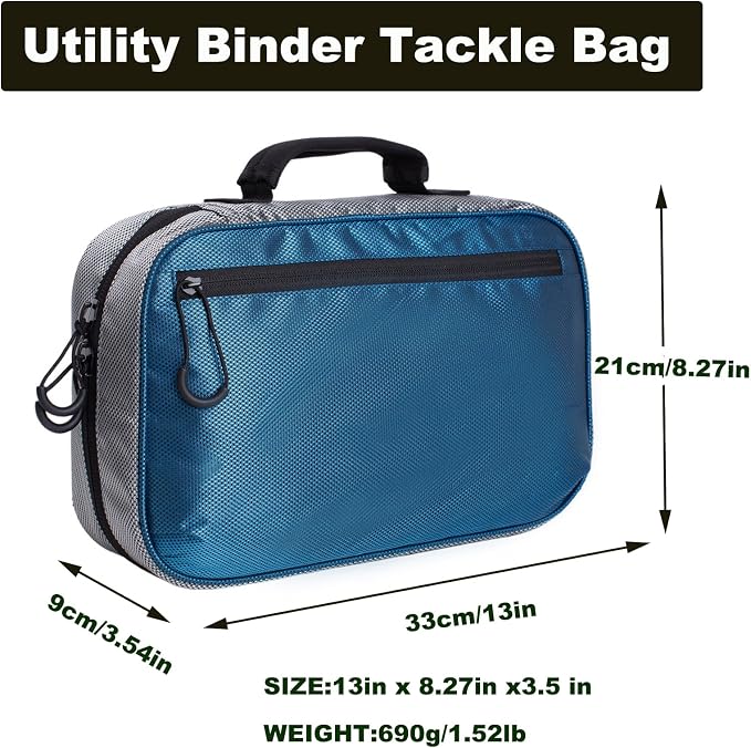 Raprance Fishing Lure Bag Baits Tackle Binder Organizer Storage Plastic Bag