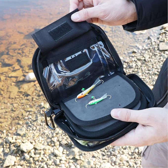 Kylebooker Fishing Lure Storage Bag Spinner Baits Wallet Case