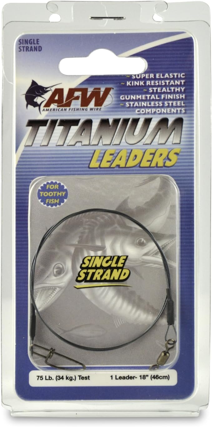 American Fishing Wire Titanium Single Strand Leader