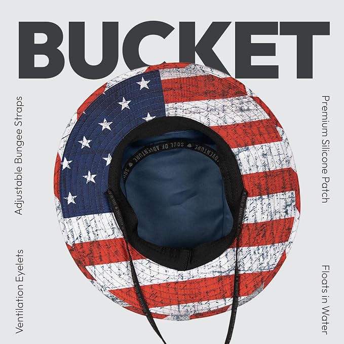 Soul of Adventure Bucket Hat | UV 50+ for Adults | Sun Protection with Adjustable Fit, Moisture-Wicking Fabric