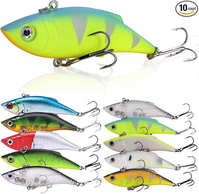 Sougayilang Minnow Fishing Lures Crankbaits Set Fishing Hard Baits Swimbaits Boat Topwater Lures for Trout Bass Perch Fishing