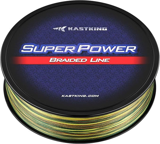 KastKing SuperPower Braided Fishing Line - Abrasion Resistant Braided Lines – Incredible Superline – Zero Stretch – Smaller Diameter – A Must-Have!