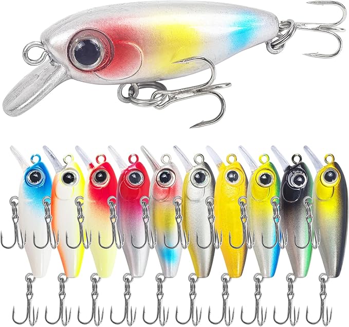 Fishing Lures Large Hard Bait Minnow VIB Lure with Treble Hook Life-Like Swimbait Fishing Bait Popper Crankbait Vibe Sinking Lure for Bass Trout Walleye Redfish