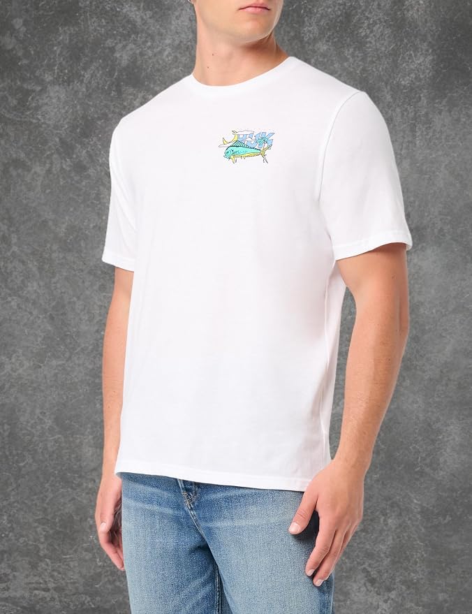 HUK Mens Fishing Graphic Tee, Performance Short Sleeve, Quick-Dry