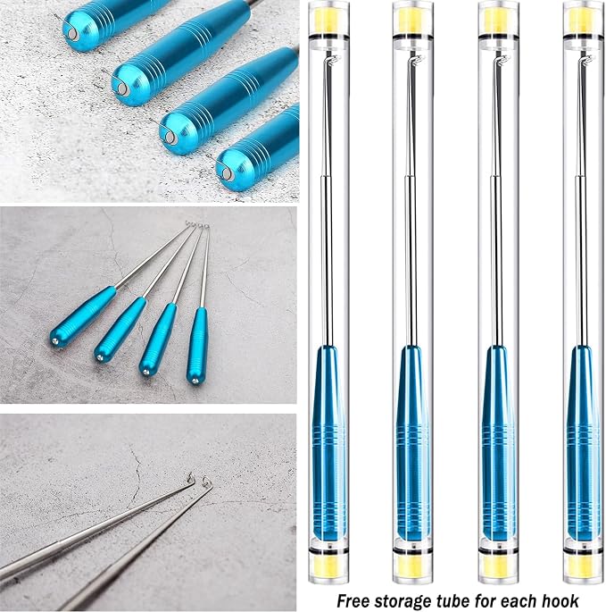 Fish Hook Remover Tool, Fishing Hook Quick Removal Descending Device, Fishing Gear Security Equipment Kits for Adult, Hook Extractor Accessories Detacher Tools with 4PCS Storage Tube
