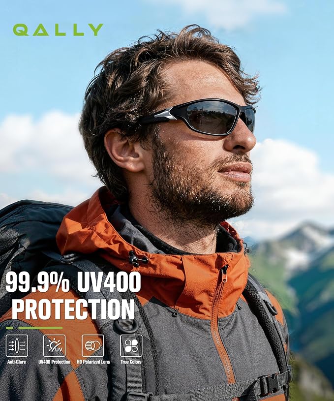 Polarized Sunglasses Men Sports Sunglasses for Men UV400 Sunglasses for Driving Golf Cycling Fishing Running