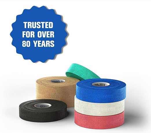 Guard-Tex® Blue Finger Tape 3/4 inch - Self-Adhesive No Residue - 16 Rolls - 90ft Per Roll - 1440ft Total