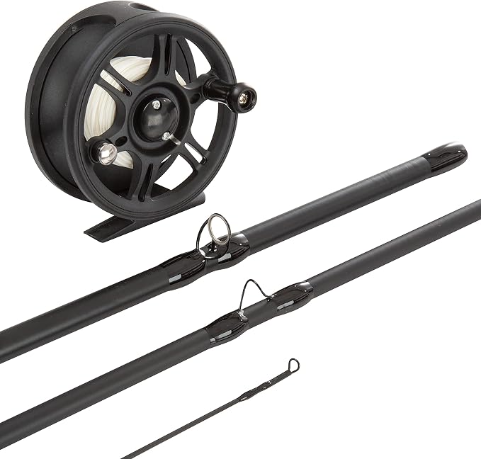 Wakeman Outdoors Fly Fishing Rod & Reel Combo Starter Kit with Case and Accessories