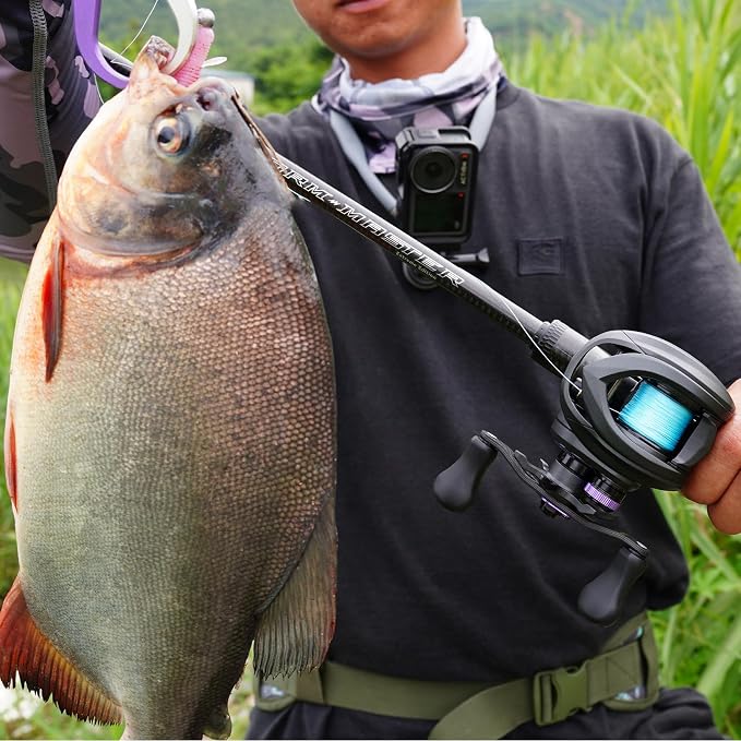 KINGDOM Micro Monster Pro BFS Reel – 0.07oz Ultralight Casting, Only 138g (4.9 oz) Aluminum Frame, CSB Anti-Backlash, Shallow Spool, 7.6:1 – Trout Bass Panfish Finesse Fishing
