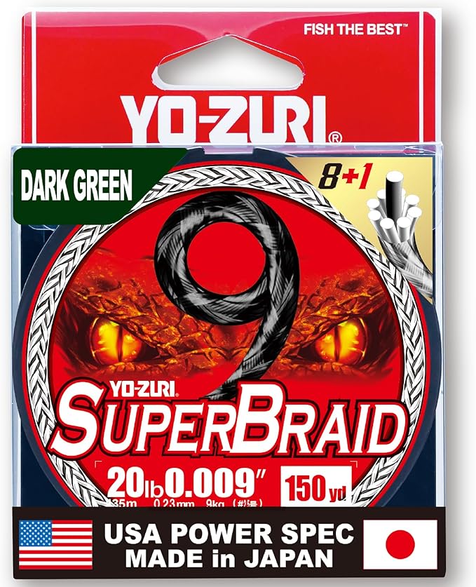 YO-Zuri SUPERBRAID 9 - Floating Braided Fishing LINE