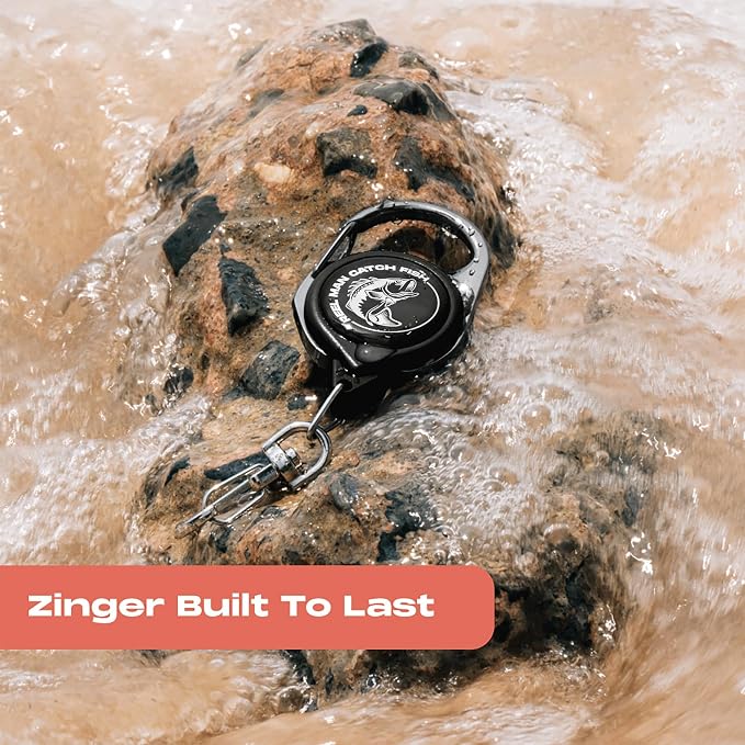 HOOK-EZE Fly Fishing Zinger Retractor for Anglers Vest, Pack of 3 - Fishing Gear and Equipment for Nippers, Forceps, Fly Float Ant, Belt Loops & Backpack