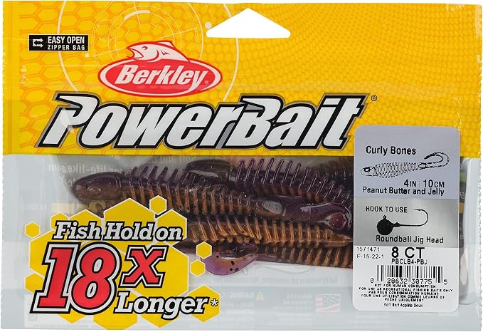 Berkley PowerBait Curly Bones Fishing Soft Bait