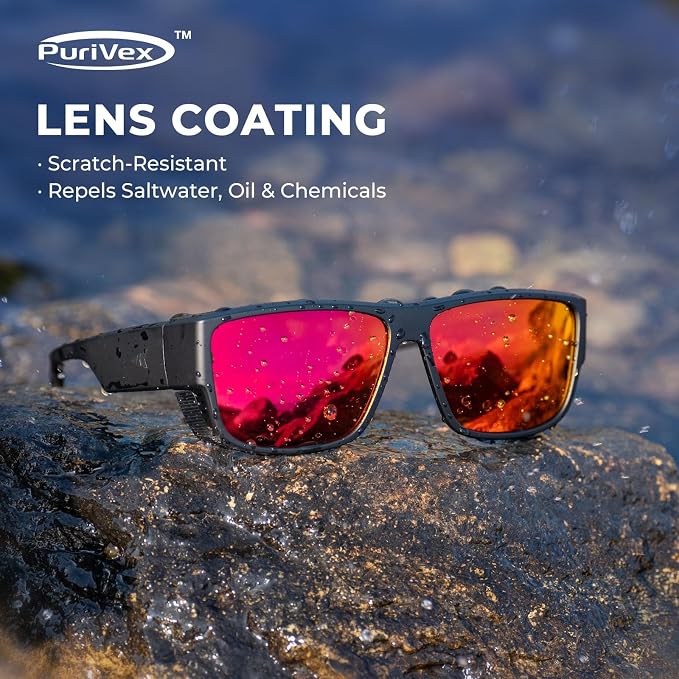 KastKing Comal Fit-Over Polarized Sports Sunglasses With PuriVex Protective Lens Coating, Fishing Driving, UV400, Men Women