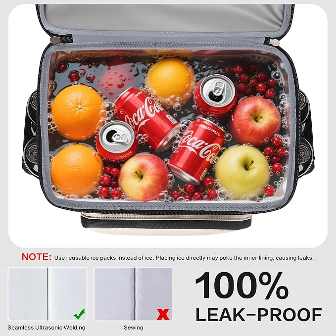Hulongo Cooler Backpack, 30L Insulated Leakproof Soft Cooler Bag for 52 Cans, Lightweight Backpack for Beach, Picnic, Camping, Hiking, Fishing and Travel