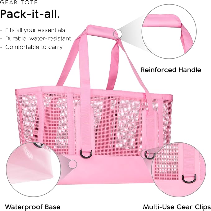 MISSION Boat Gear CASSI Heavy-Duty Outdoor Tote and Waterproof Marine-Grade Mesh Boat Bags