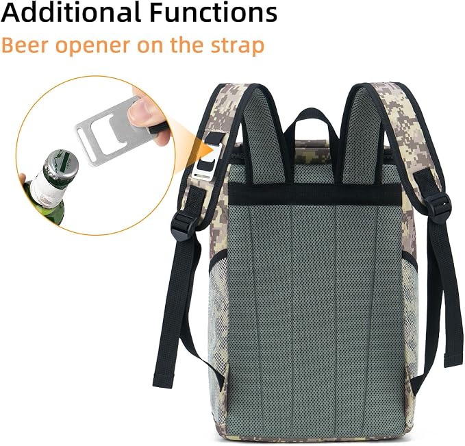 Backpack Cooler Backpack 26 Cans Insulated Leak Proof for Women Men Beach Camping Picnic Fishing Hiking Lunch Backpack Waterproof Cooler