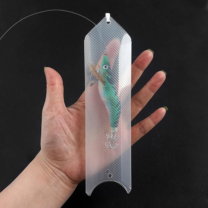 OROOTL Fishing Lure Wraps 10 Pack Clear Visible Lure Bait Covers Storage with 100 Nylon Cable Tie Fishing Tackle Storage Bags and Wraps Protect Fishermen Safe from Sharp Hook 3 Sizes