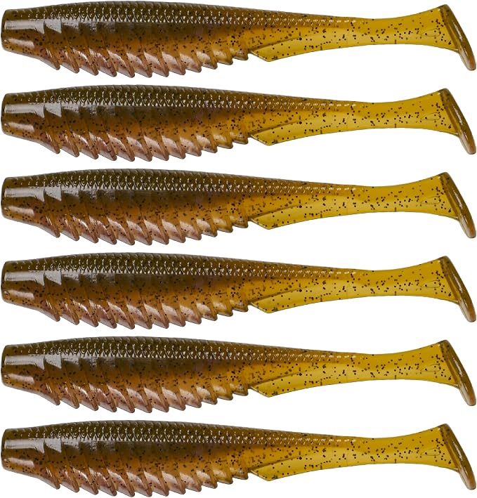 6th Sense – Party Paddle 4.3" – Saltwater Swimbait – Inshore Fishing – Redfish/Trout/Snook – Paddle Tail Soft Plastic