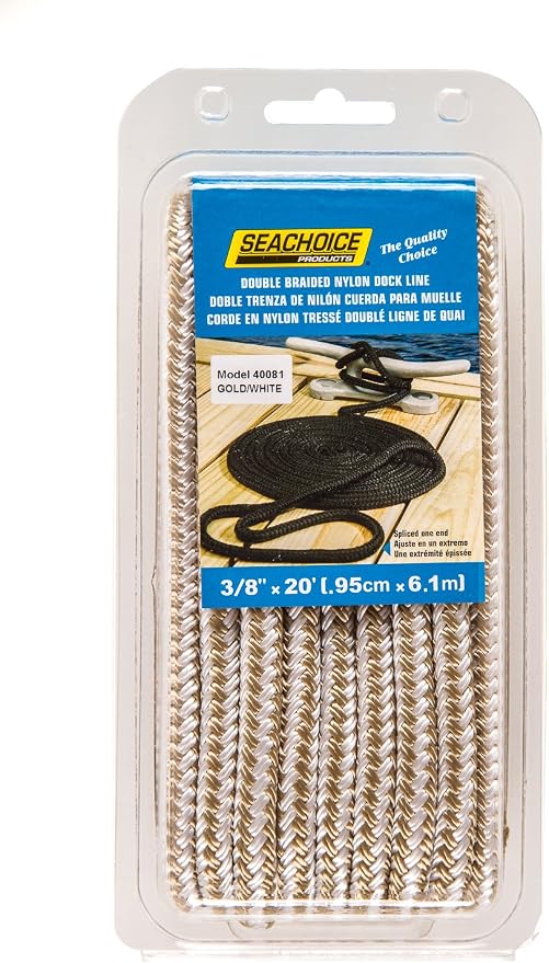 Seachoice Double-Braid Nylon Dock Line