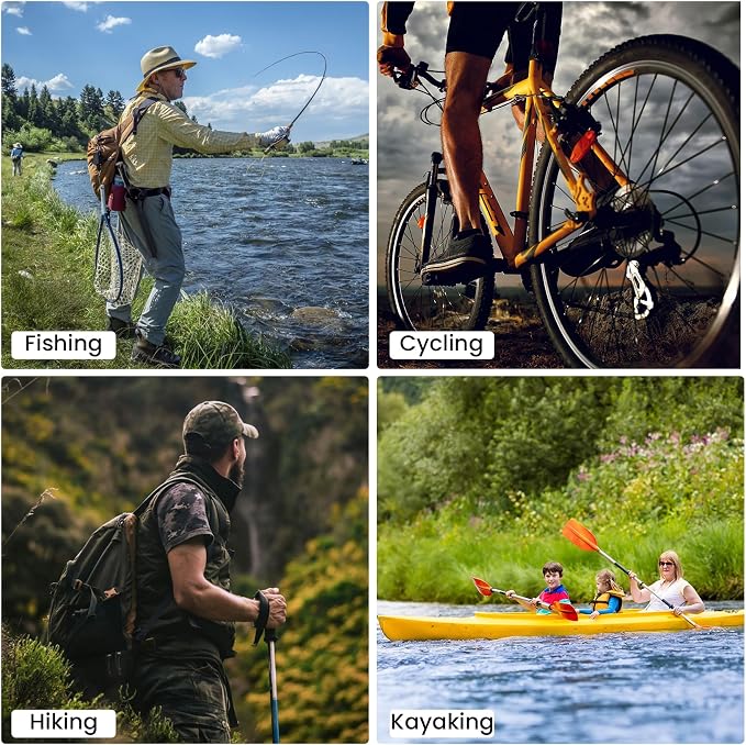Pristis Half-Finger Fishing Gloves, UPF 50+ Breathable Quick Drying Fingerless Sun Gloves for Women Men, Fly Fishing Hunting Paddling Sailing Kayaking Hiking Canoeing Cycling
