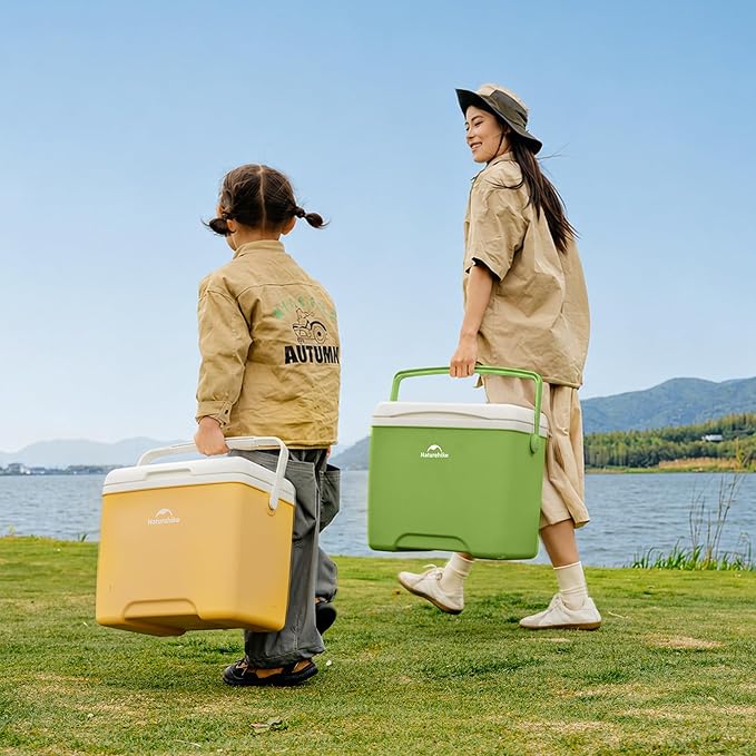 Naturehike 5.3/15/19 QT Hard Cooler, Insulated Ice Chest Box, Portable Ice Retention Cooler for Beach Camping Picnic Fishing Barbecue