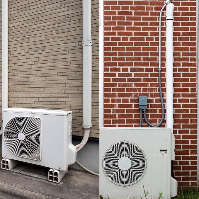 Mini Split Line Set Covers, 3” 20 Ft PVC Line Set Cover Kits for Outside Ductless Mini Air Conditioners and Heat Pumps with Flexible Duct