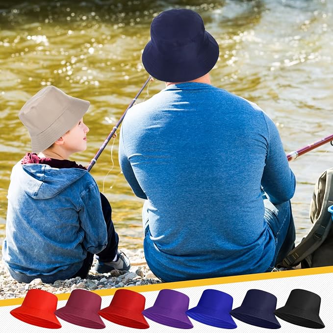 Haysandy Bulk Bucket Hats for Summer Camps Sun Protection Quick Dry Fishing Hats for Teams and Group Events